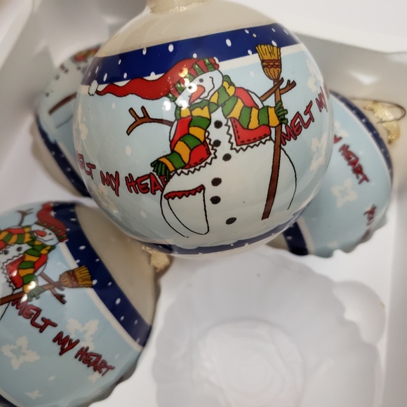 SILVESTRI 4 Christmas Ornaments YOU MELT MY HEART - Picture 7 of 8